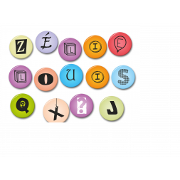 PACK 5  LETTRES Magnets...