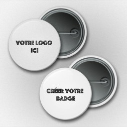 Badge personnalisable - 32 mm